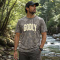 Live Well Godly Deadwood Tree Camo Premium Tee
