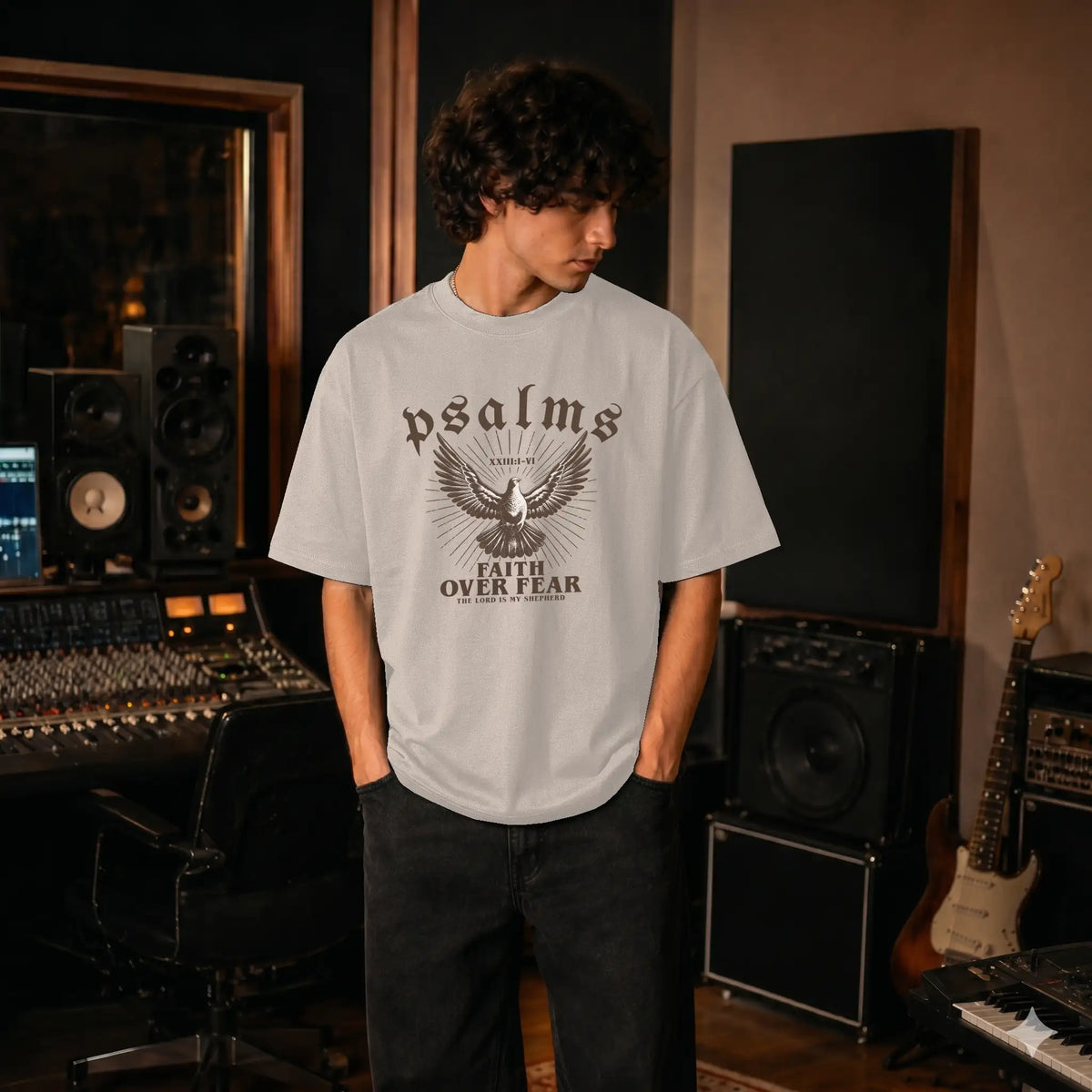 Live Well Graphic Drop Shoulder Tee