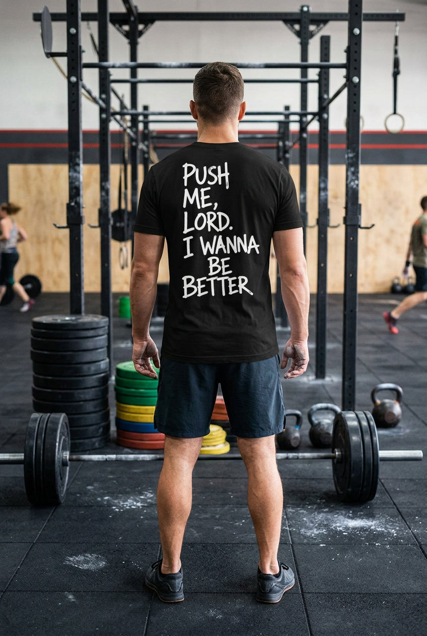 Live Well Push Me Comfort Colors Heavyweight T Shirt