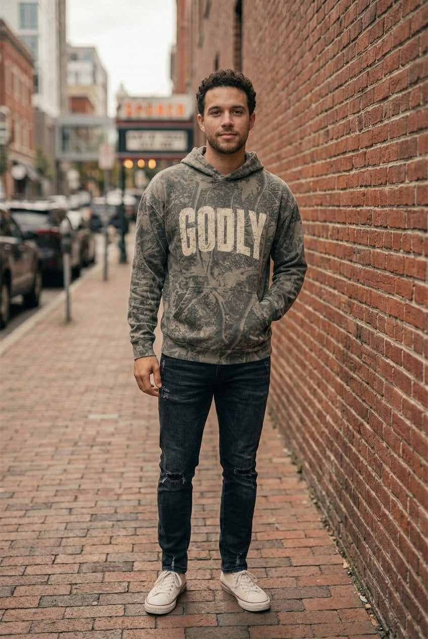 Live Well Godly Deadwood Tree Camo Heavyweight Hoodie