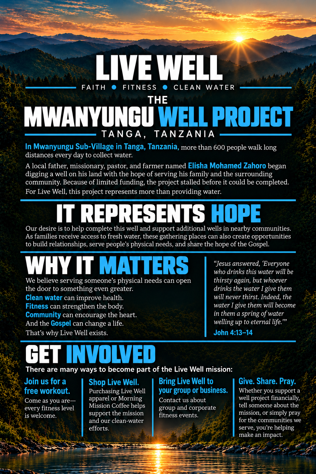 THE MWANYUNGU WELL PROJECT – Live Well 41314 LLC